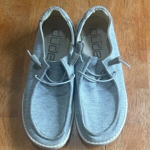 Ladies Hey Dude Wendy Glacier Grey slip Ons